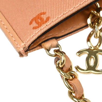 Chanel 2002-2003 Pink Canvas COCO Chain Handbag