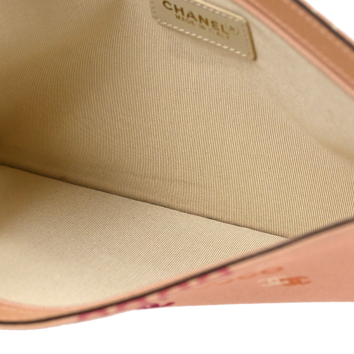 Chanel 2002-2003 Pink Canvas COCO Chain Handbag