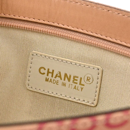 Chanel 2002-2003 Pink Canvas COCO Chain Handbag