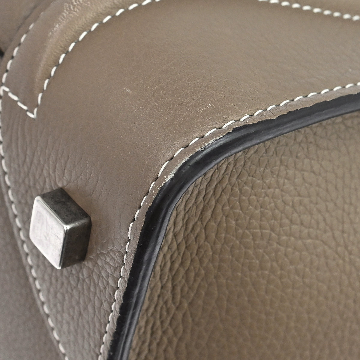Celine Brown Mini Luggage Tote Handbag