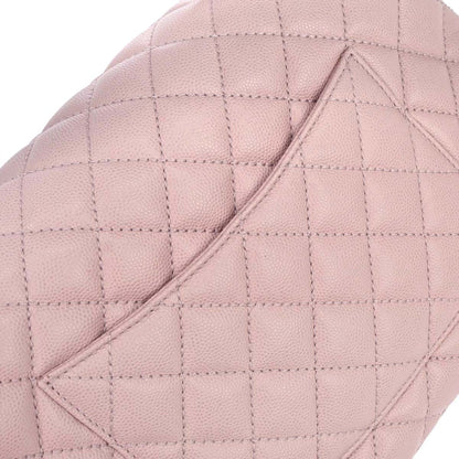 Chanel Light Pink Caviar Skin Coco Handle 2way Shoulder Handbag