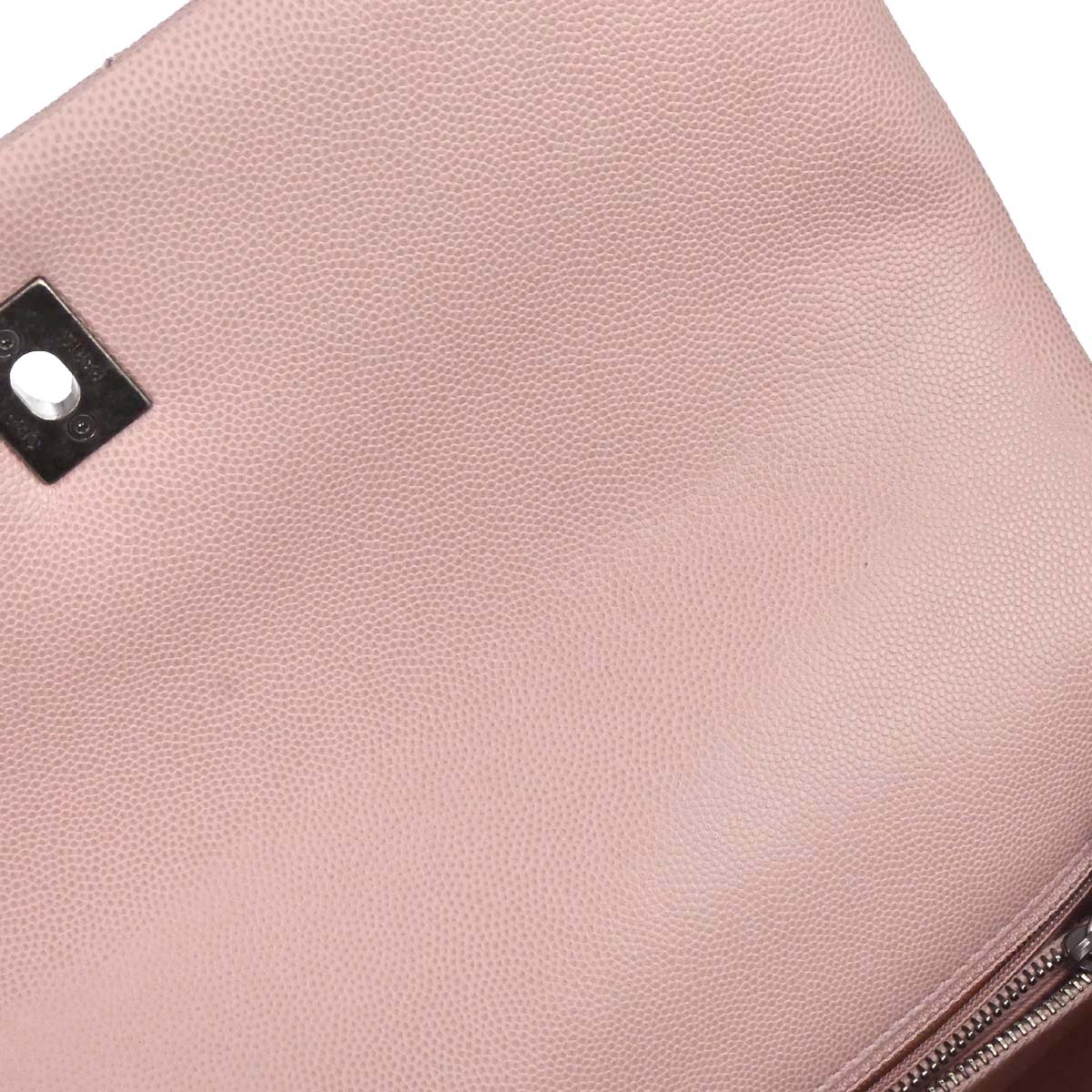 Chanel Light Pink Caviar Skin Coco Handle 2way Shoulder Handbag