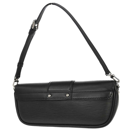 Louis Vuitton 2007 Black Epi Pochette Montaigne Handbag M59292