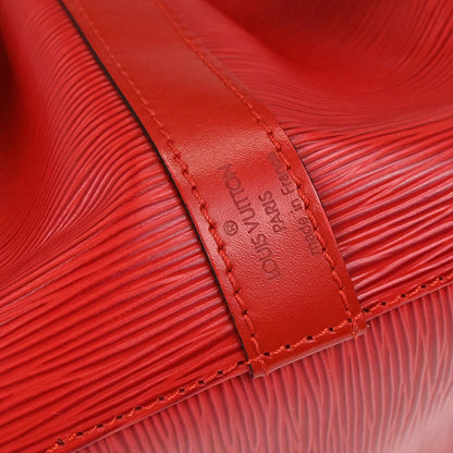 Louis Vuitton 1996 Red Epi Petite Noe Shoulder Bag M44107