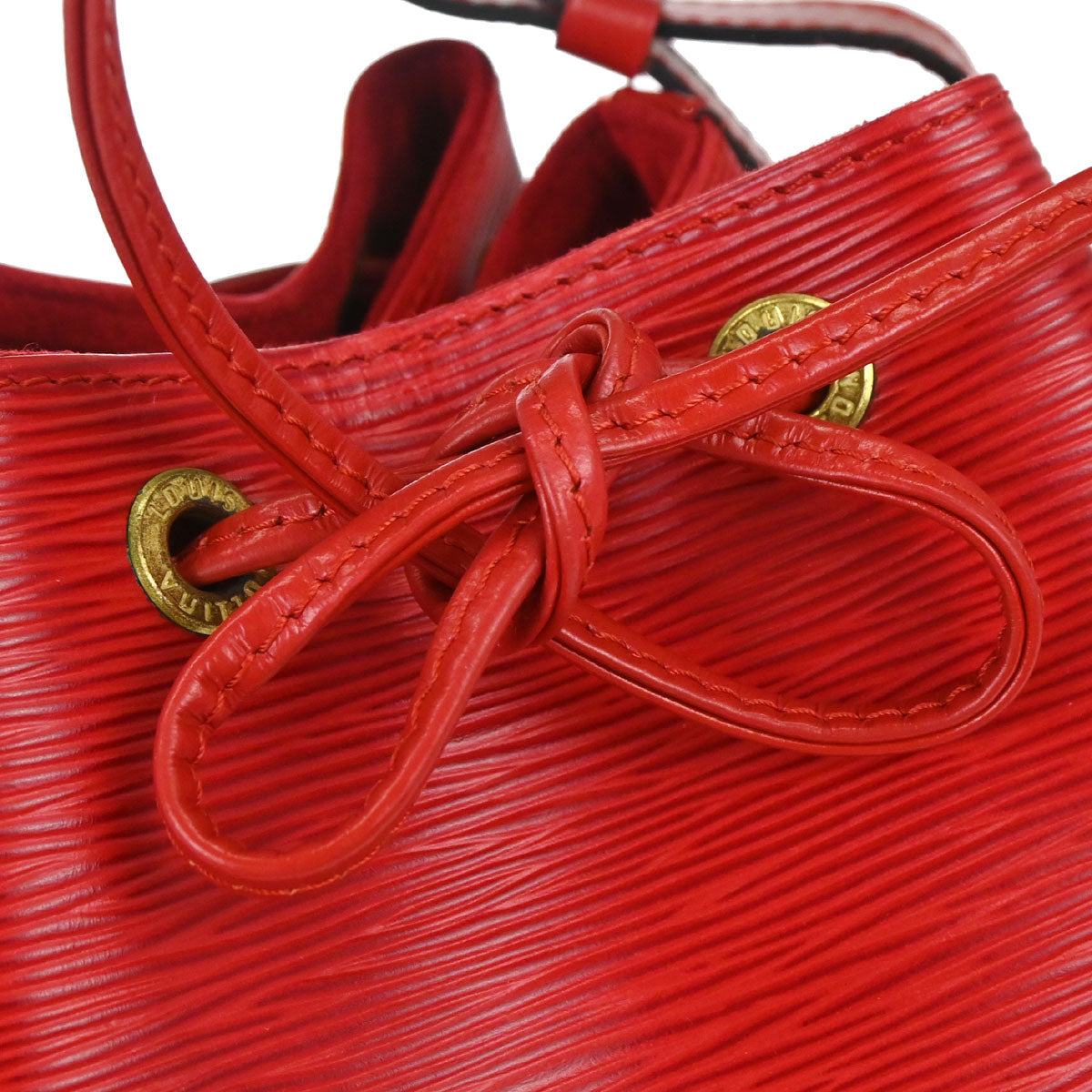 Louis Vuitton 1996 Red Epi Petite Noe Shoulder Bag M44107