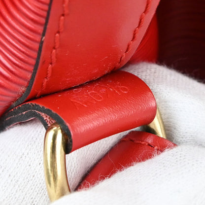 Louis Vuitton 1996 Red Epi Petite Noe Shoulder Bag M44107