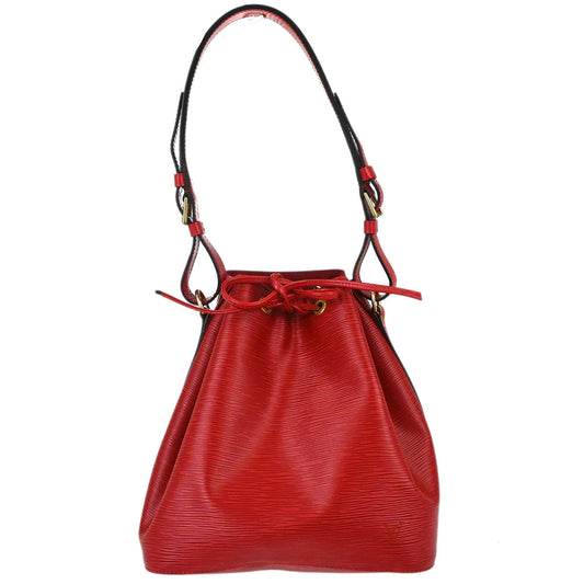 Louis Vuitton 2002 Red Epi Petite Noe Shoulder Bag M44107