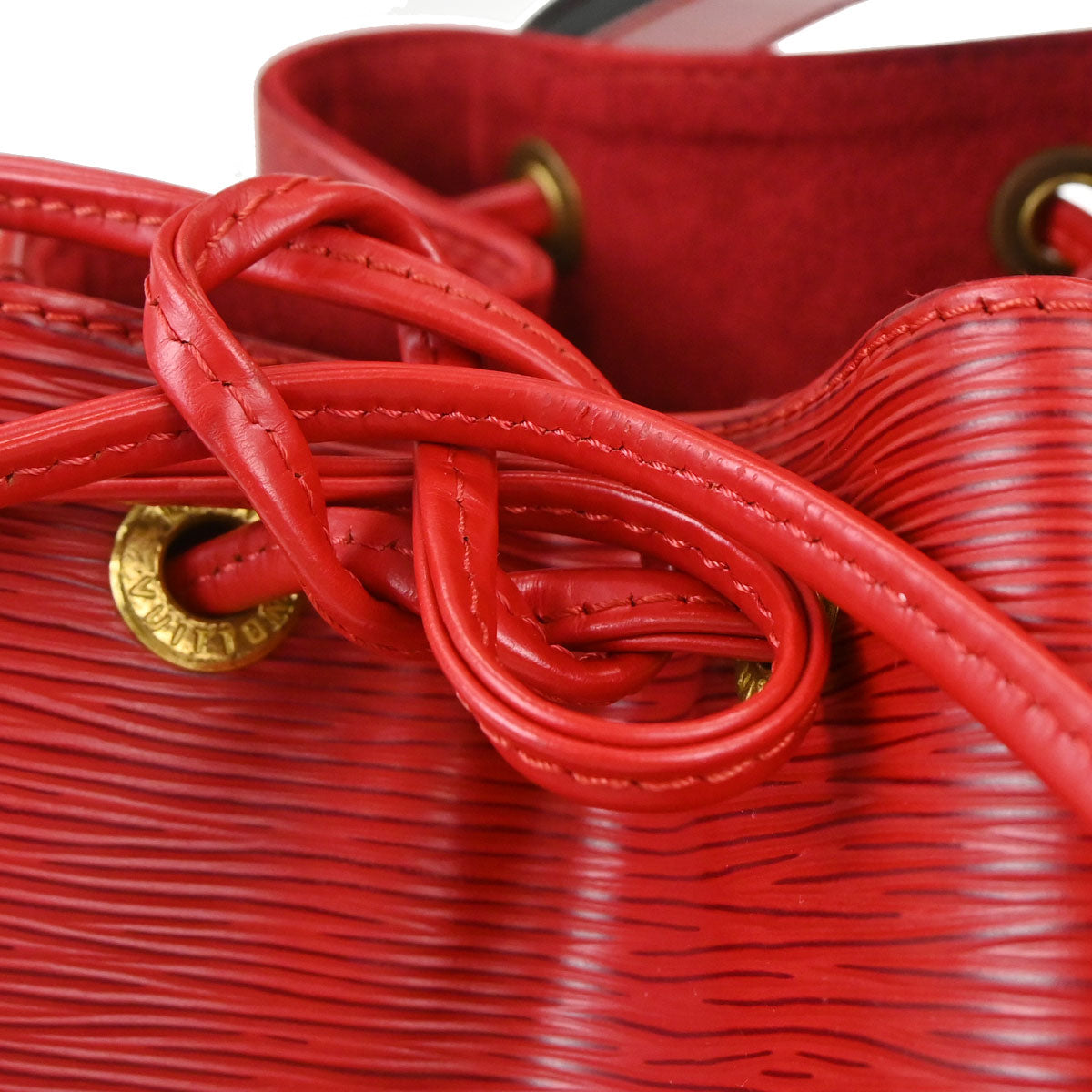 Louis Vuitton 2002 Red Epi Petite Noe Shoulder Bag M44107