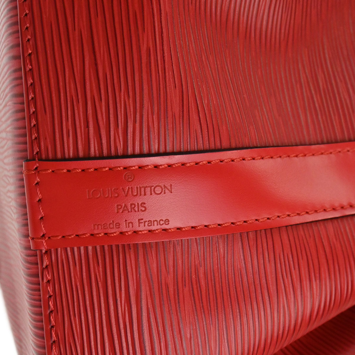 Louis Vuitton 2002 Red Epi Petite Noe Shoulder Bag M44107
