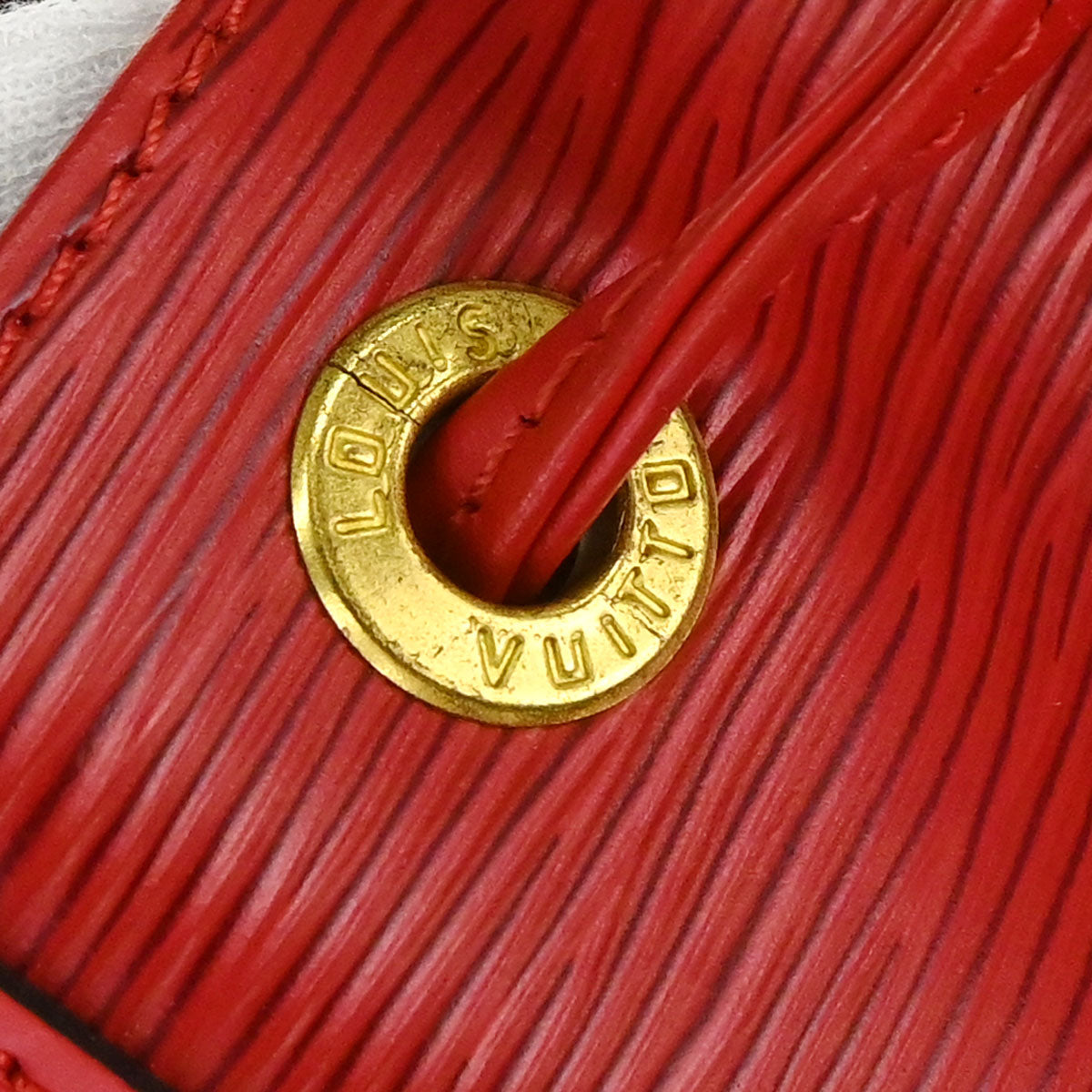 Louis Vuitton 2002 Red Epi Petite Noe Shoulder Bag M44107