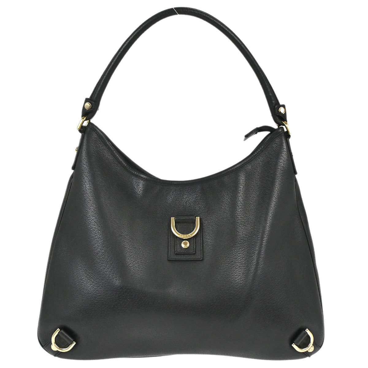 Gucci Black Leather Abbey D-ring Handbag