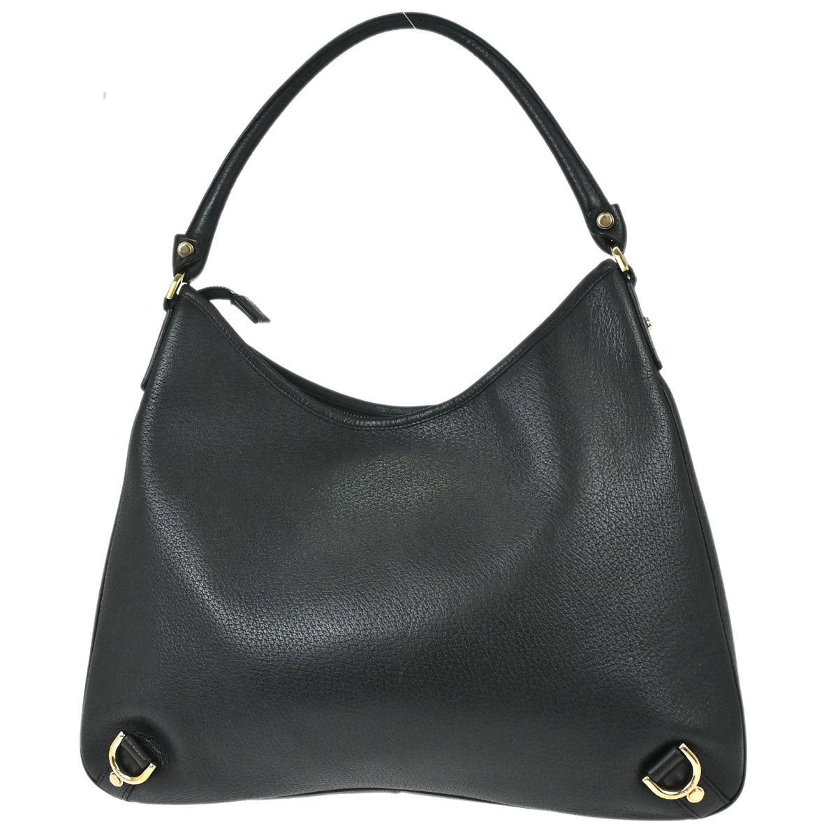Gucci Black Leather Abbey D-ring Handbag