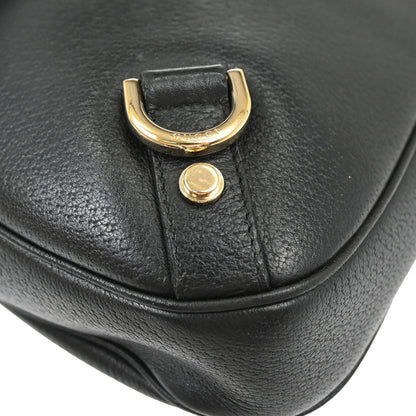 Gucci Black Leather Abbey D-ring Handbag