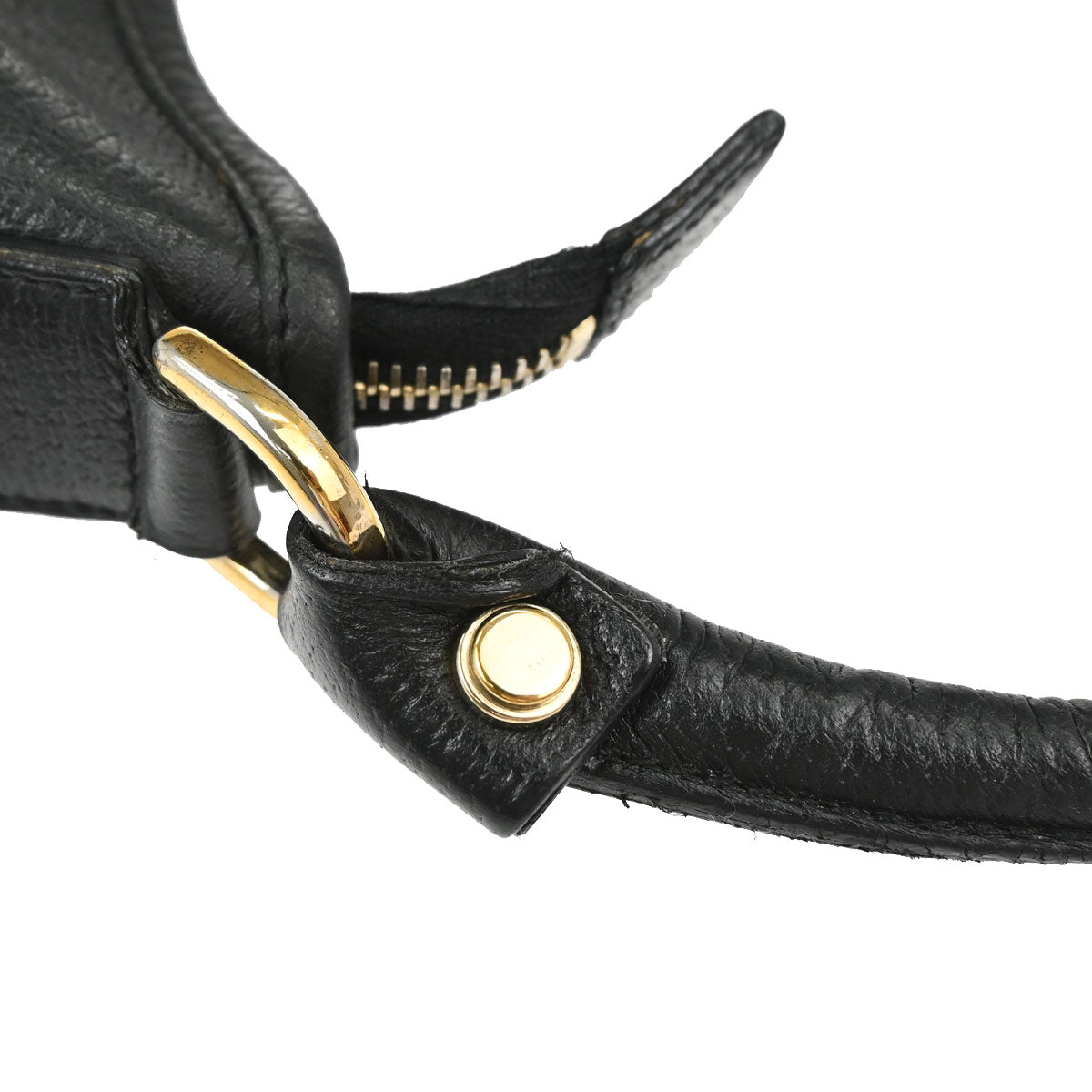 Gucci Black Leather Abbey D-ring Handbag