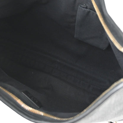 Gucci Black Leather Abbey D-ring Handbag