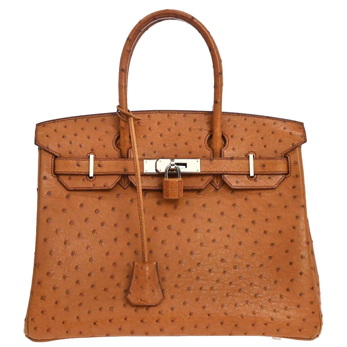 Hermes * Chestnut Ostrich Birkin 30 Handbag