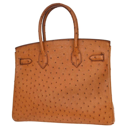Hermes * Chestnut Ostrich Birkin 30 Handbag