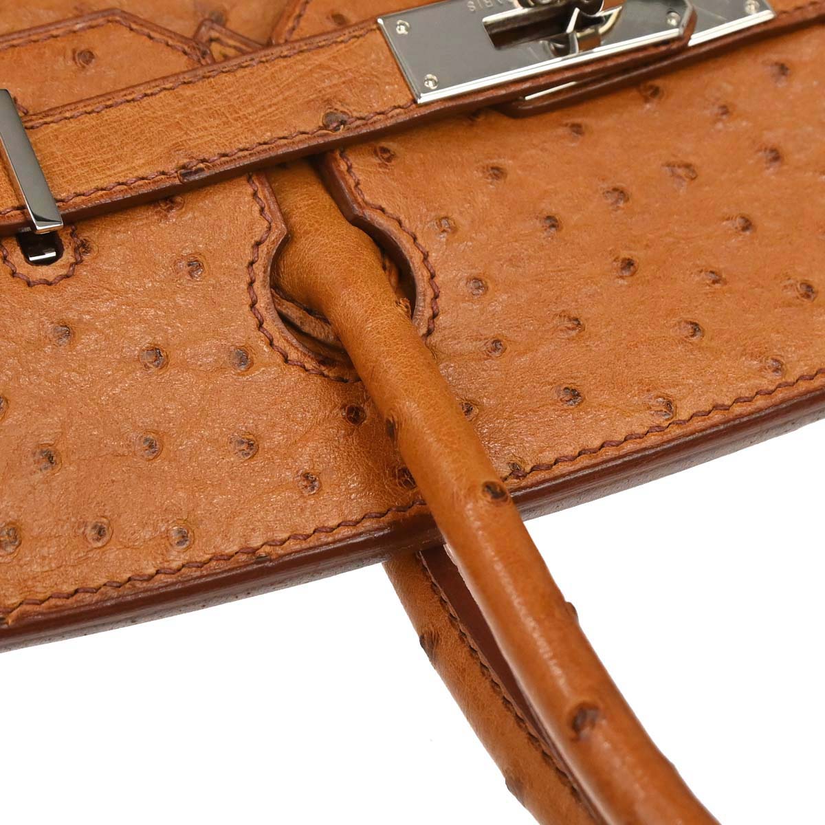 Hermes * Chestnut Ostrich Birkin 30 Handbag