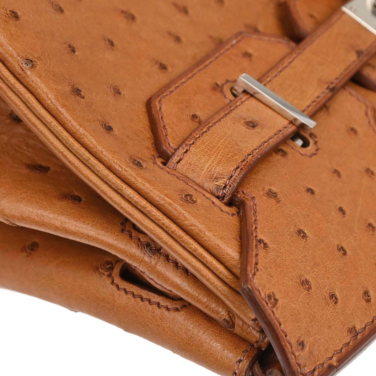 Hermes * Chestnut Ostrich Birkin 30 Handbag