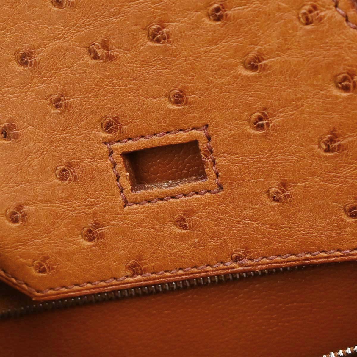 Hermes * Chestnut Ostrich Birkin 30 Handbag