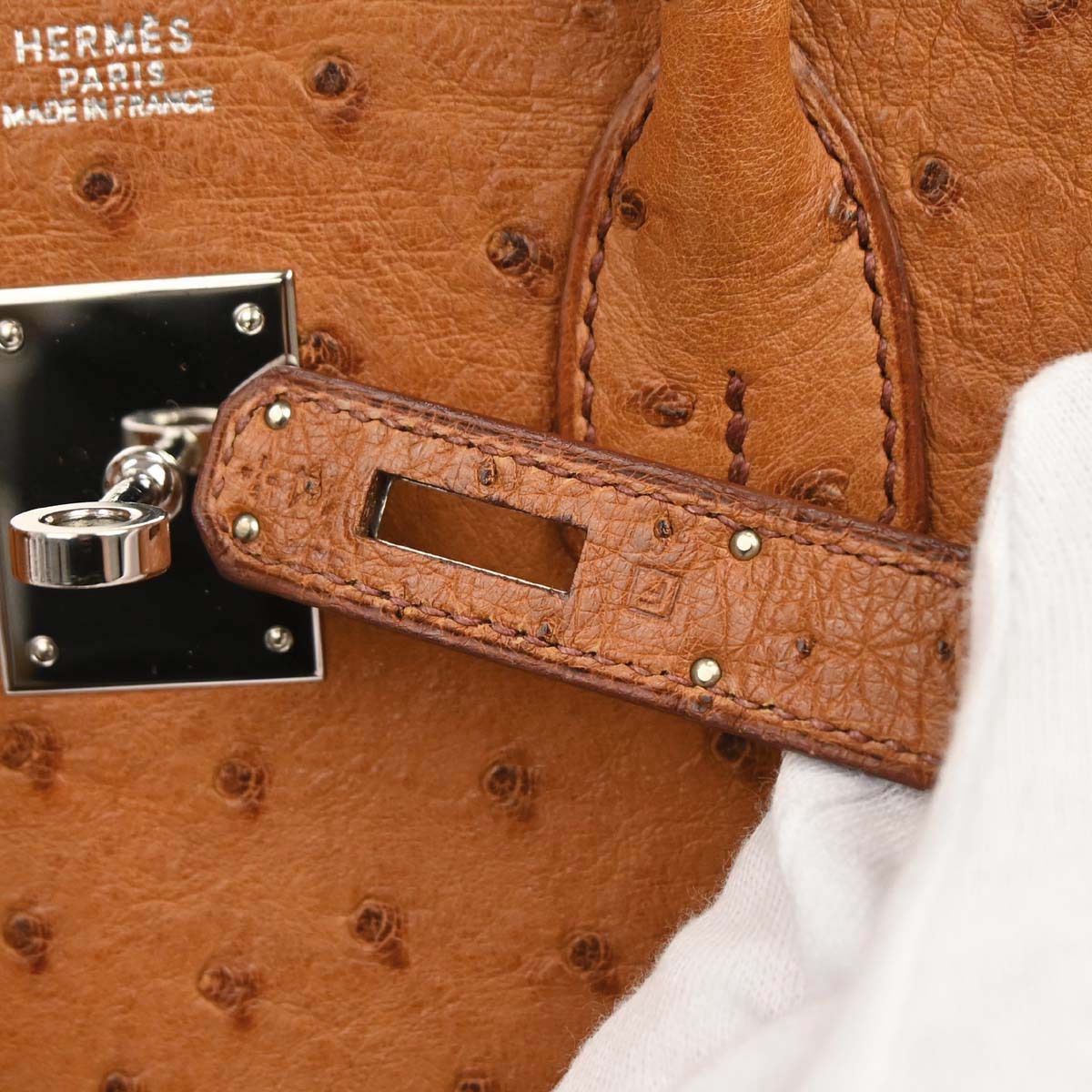 Hermes * Chestnut Ostrich Birkin 30 Handbag