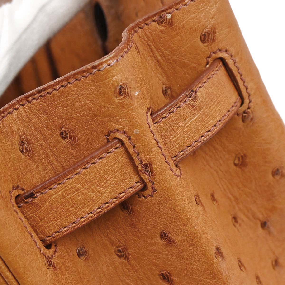 Hermes * Chestnut Ostrich Birkin 30 Handbag