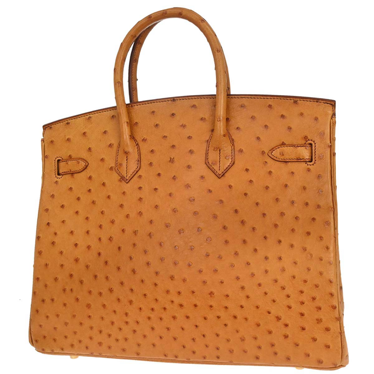 Hermes * Chestnut Ostrich Birkin 35 Handbag