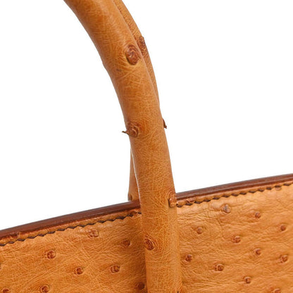 Hermes * Chestnut Ostrich Birkin 35 Handbag