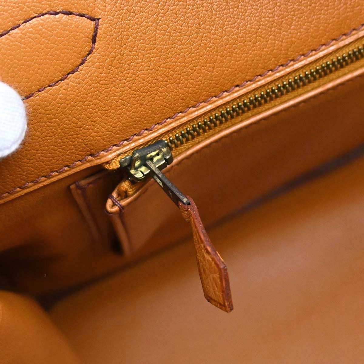 Hermes * Chestnut Ostrich Birkin 35 Handbag