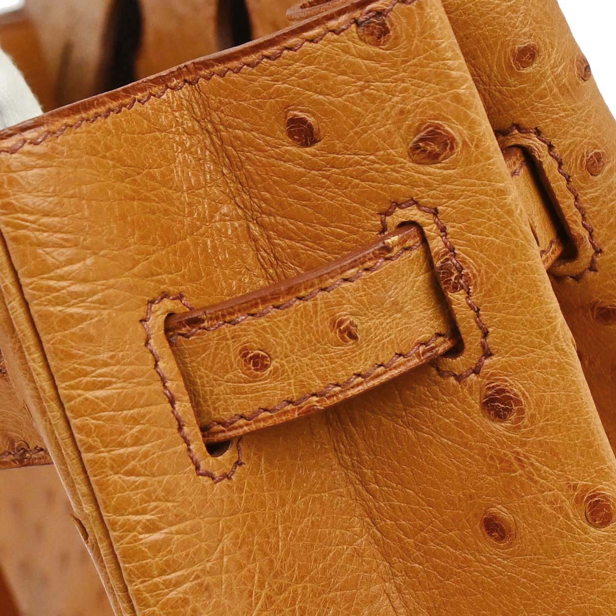 Hermes * Chestnut Ostrich Birkin 35 Handbag