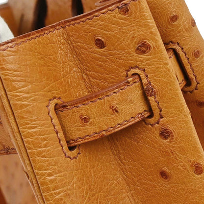 Hermes * Chestnut Ostrich Birkin 35 Handbag