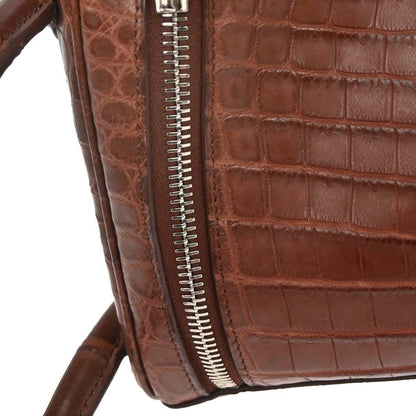 Hermes * Terre Matt Niloticus Crocodile Lindy 30 Shoulder Bag