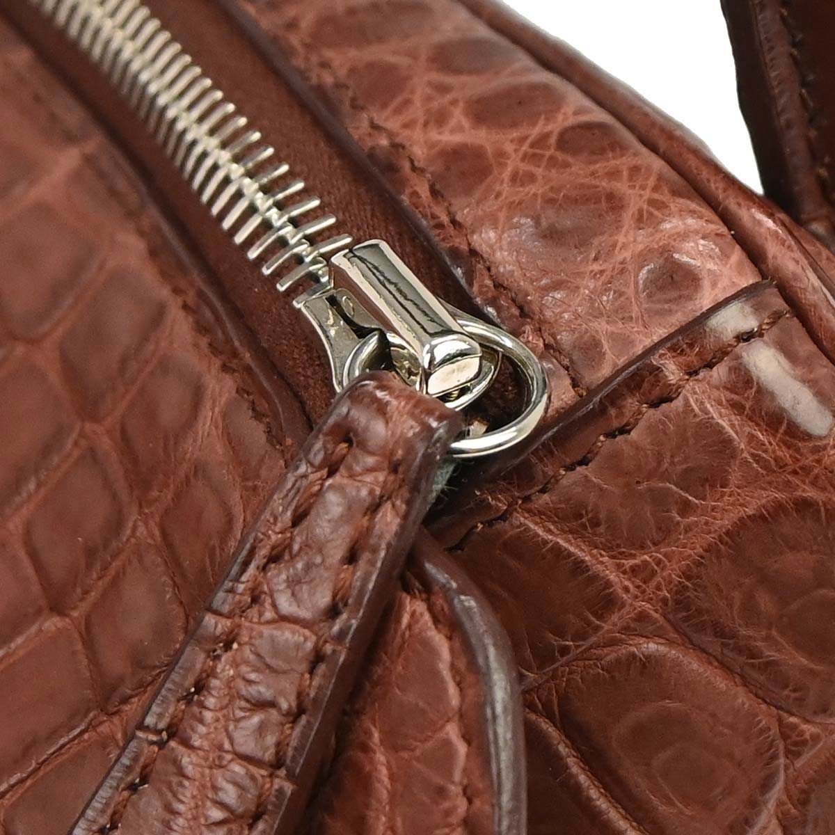 Hermes * Terre Matt Niloticus Crocodile Lindy 30 Shoulder Bag