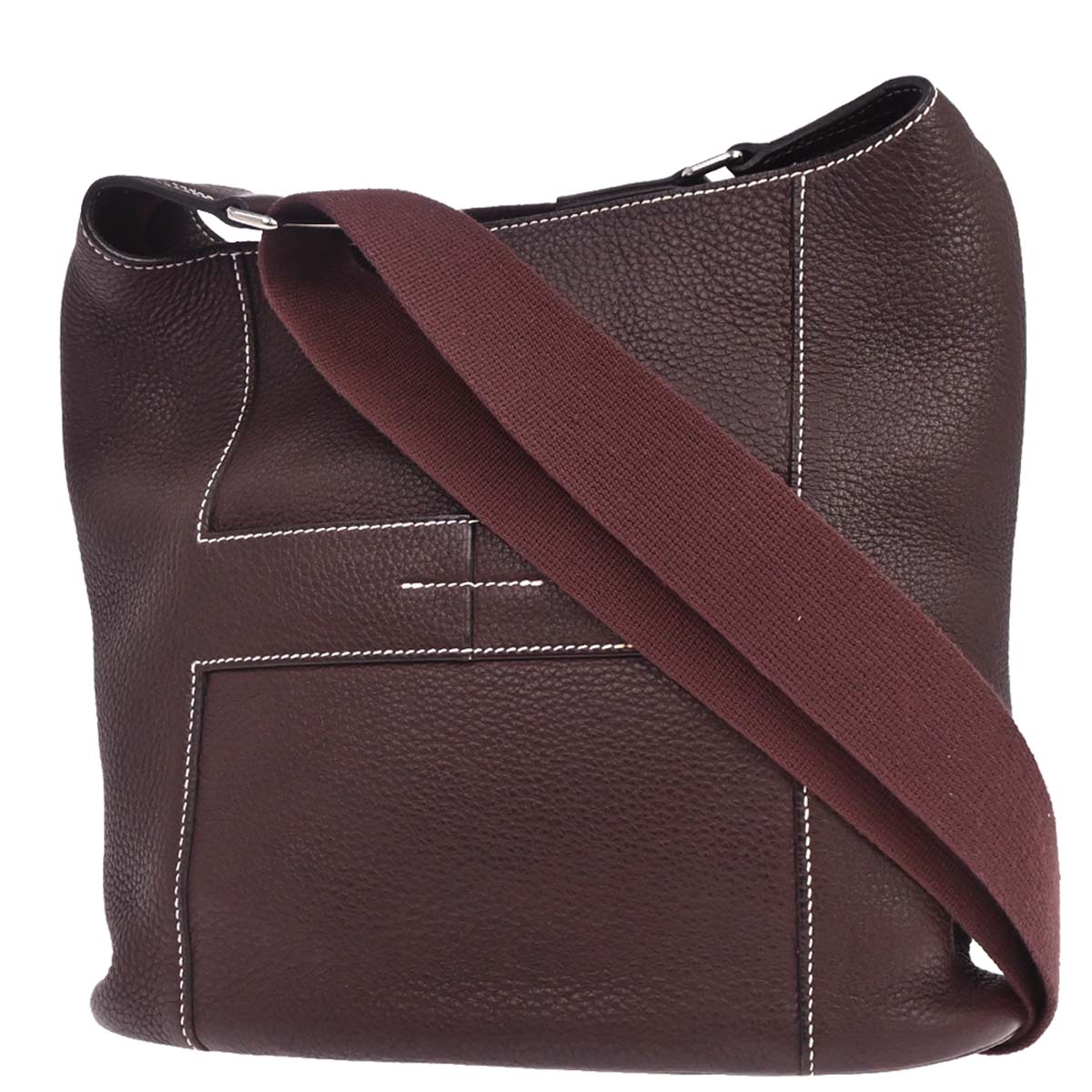 Hermes Prune Taurillon Clemence Good News PM Shoulder Bag