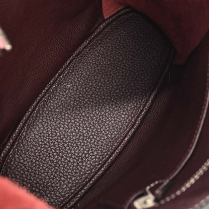 Hermes Prune Taurillon Clemence Good News PM Shoulder Bag