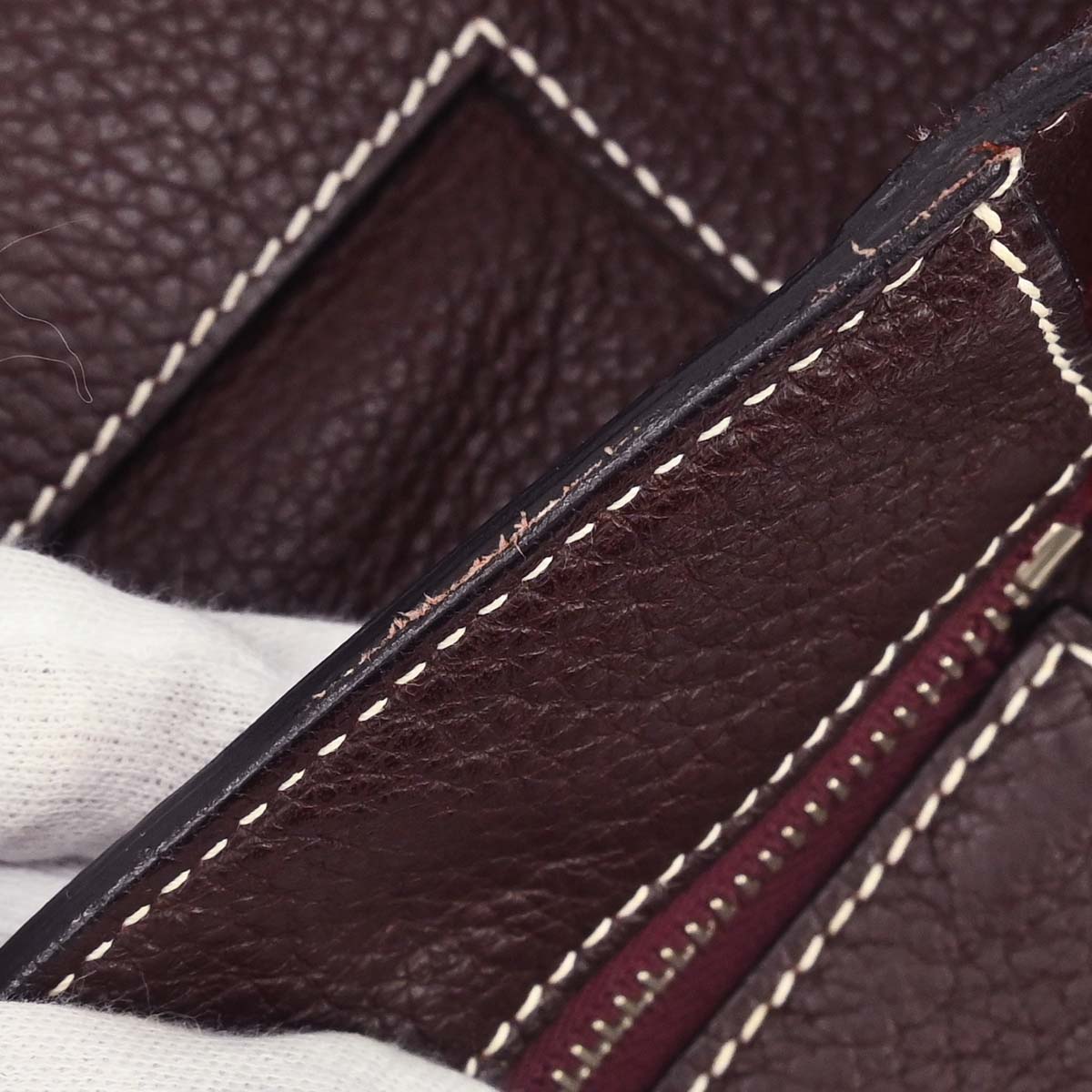 Hermes Prune Taurillon Clemence Good News PM Shoulder Bag