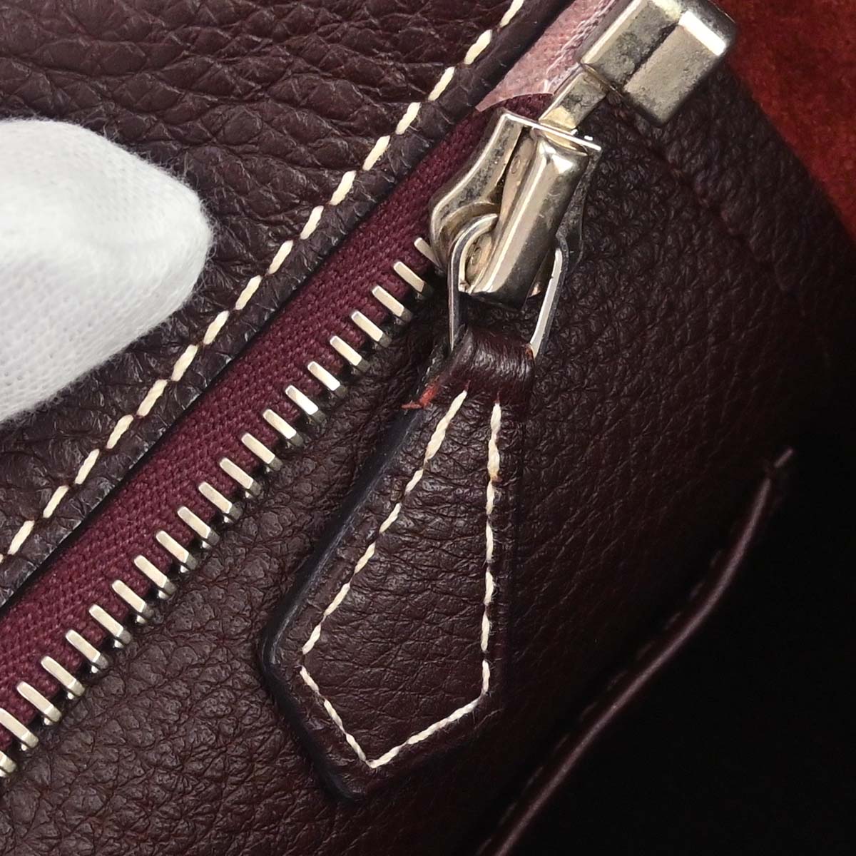 Hermes Prune Taurillon Clemence Good News PM Shoulder Bag