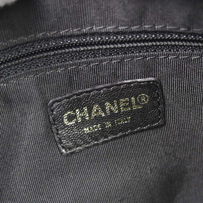 Chanel 2002-2003 Black Caviar Skin Petite Timeless Tote PTT Chain Handbag