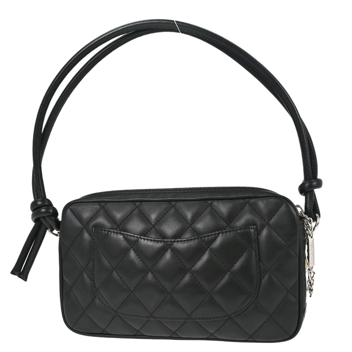 Chanel 2003-2004 Black Calfskin Cambon Ligne Handbag