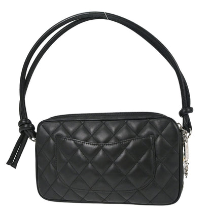 Chanel 2003-2004 Black Calfskin Cambon Ligne Handbag