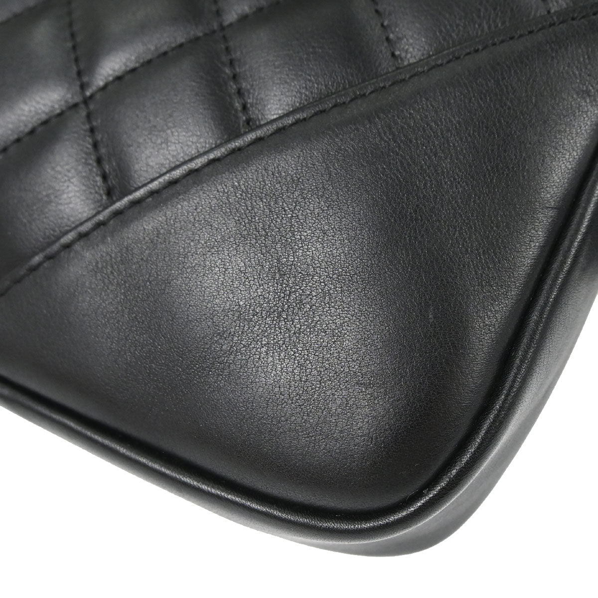 Chanel 2003-2004 Black Calfskin Cambon Ligne Handbag