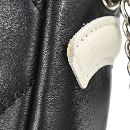 Chanel 2003-2004 Black Calfskin Cambon Ligne Handbag