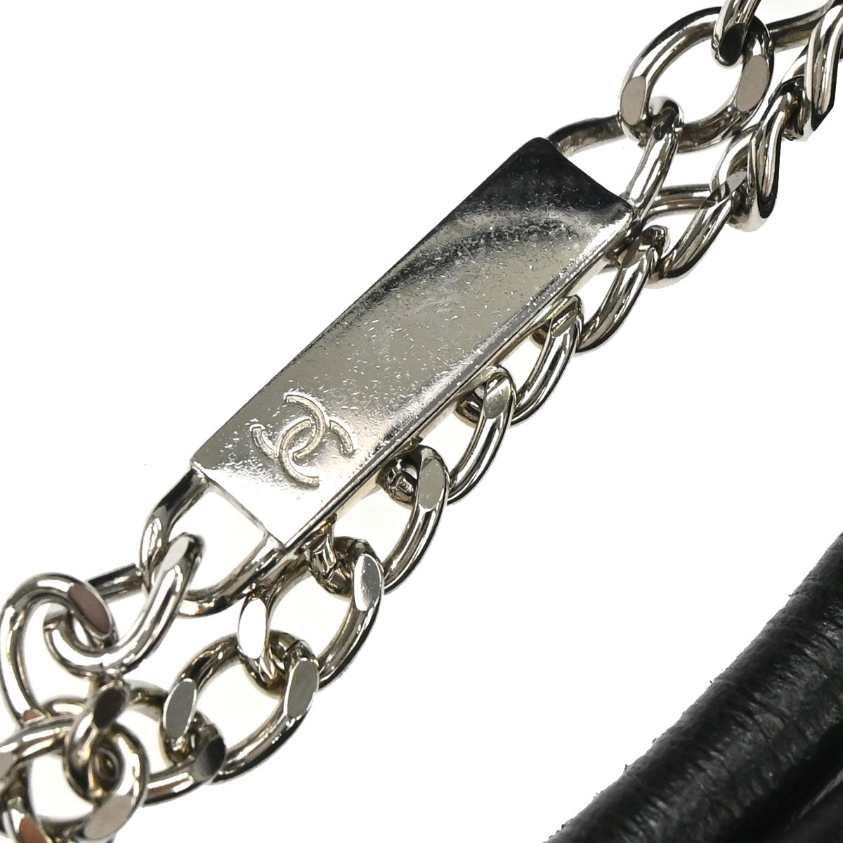 Chanel 2003-2004 Black Calfskin Cambon Ligne Handbag