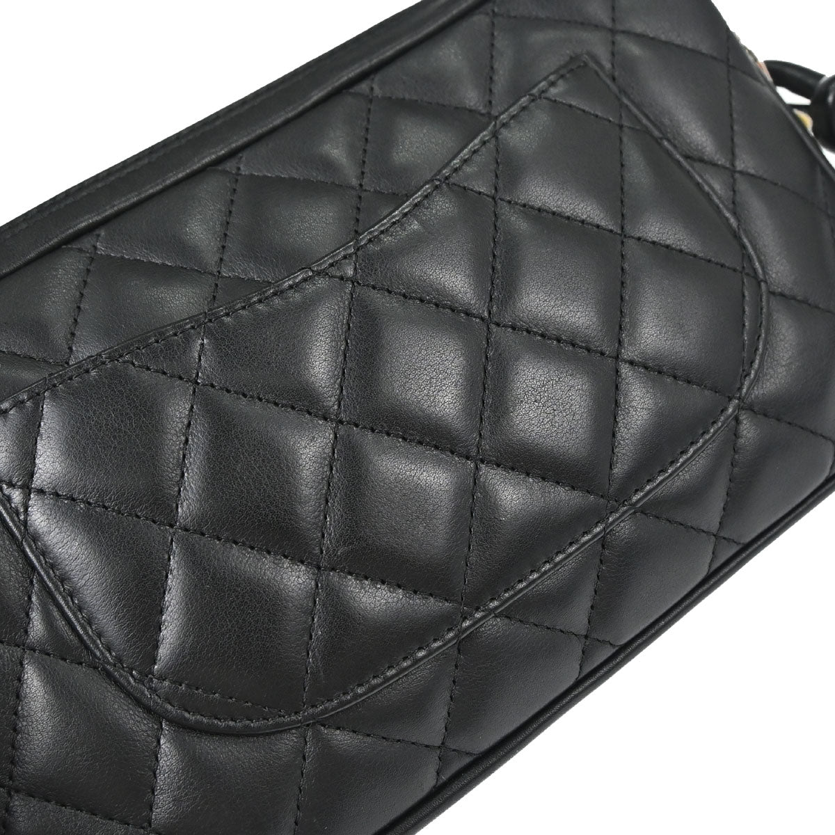 Chanel 2003-2004 Black Calfskin Cambon Ligne Handbag