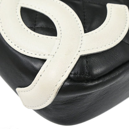 Chanel 2003-2004 Black Calfskin Cambon Ligne Handbag