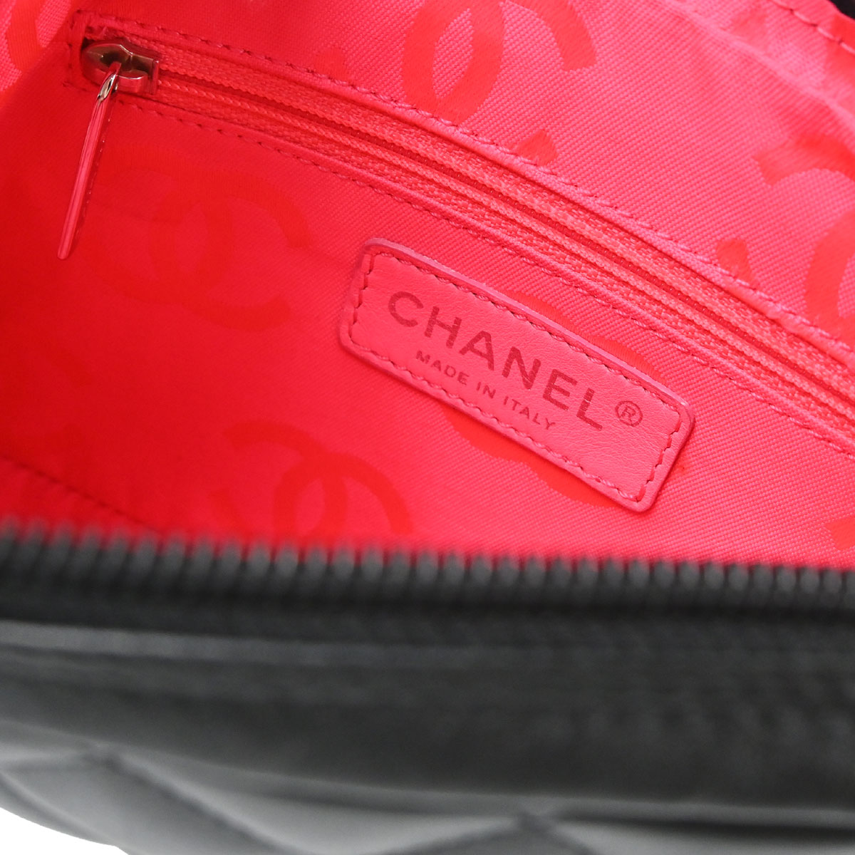 Chanel 2003-2004 Black Calfskin Cambon Ligne Handbag