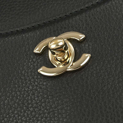 Chanel 2017-2018 Black Calfskin Neo Executive Cerf 2way Shoulder Tote Bag
