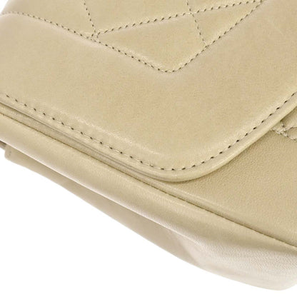 Chanel 1994-1996 Beige Lambskin Small Diana Shoulder Bag