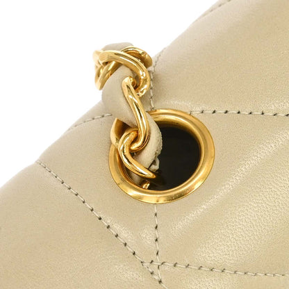 Chanel 1994-1996 Beige Lambskin Small Diana Shoulder Bag