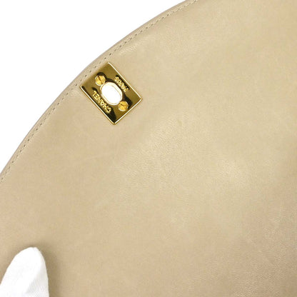 Chanel 1994-1996 Beige Lambskin Small Diana Shoulder Bag